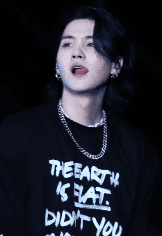 Black The Earth Is Flat T-Shirt | Suga – BTS